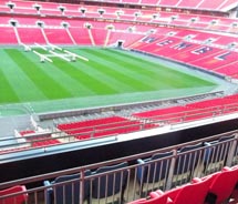 The view from the Royal Box at Wembley Stadium. // (c) 2012 Samantha Davis-Friedman